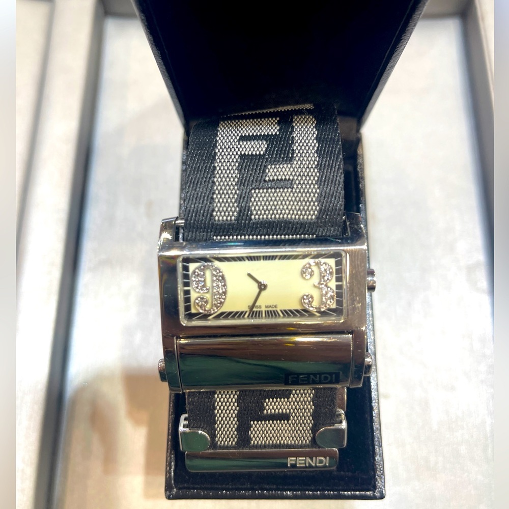 Fendi watch fabric strap